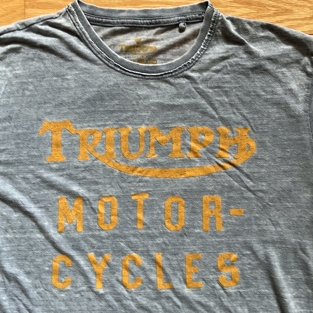 Lucky Brand Triumph Motorcycles Vintage Tee
